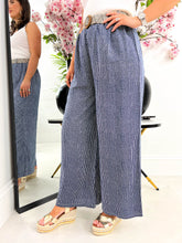 The Fergie - Navy Pinstripe Trousers